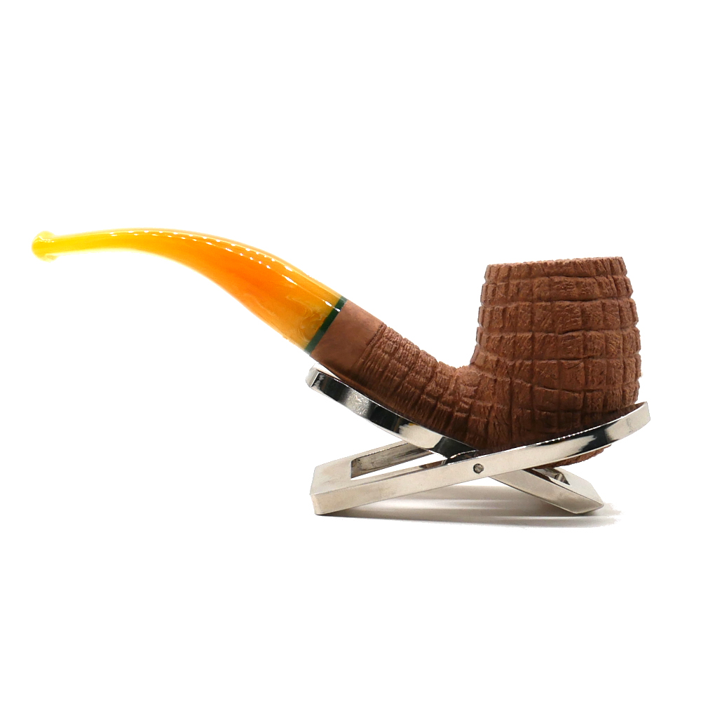 Savinelli Pannocchia 601 Rustic Bent 6mm Filter Fishtail Pipe (SAV2049)
