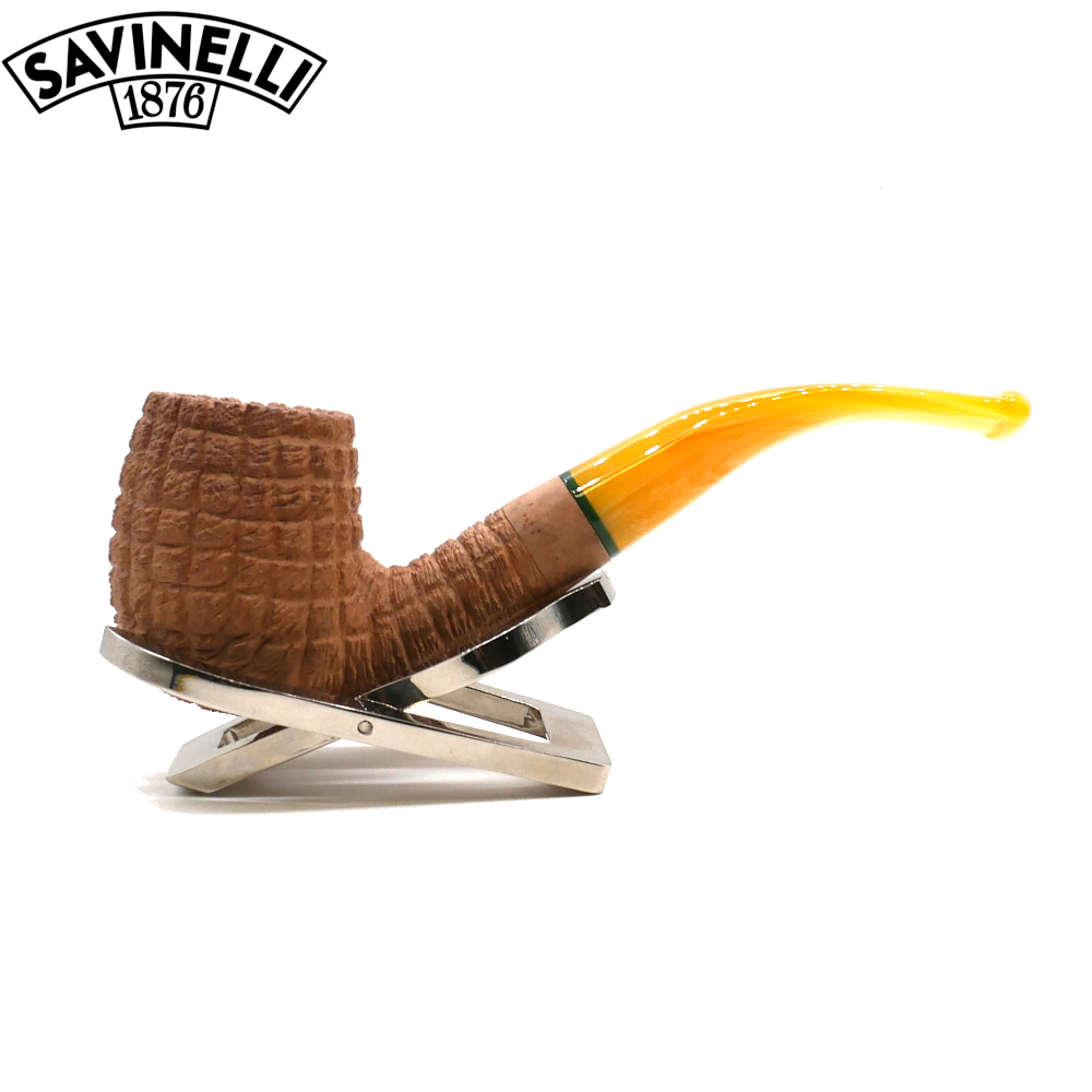 Savinelli Pannocchia 601 Rustic Bent 6mm Filter Fishtail Pipe (SAV2053)