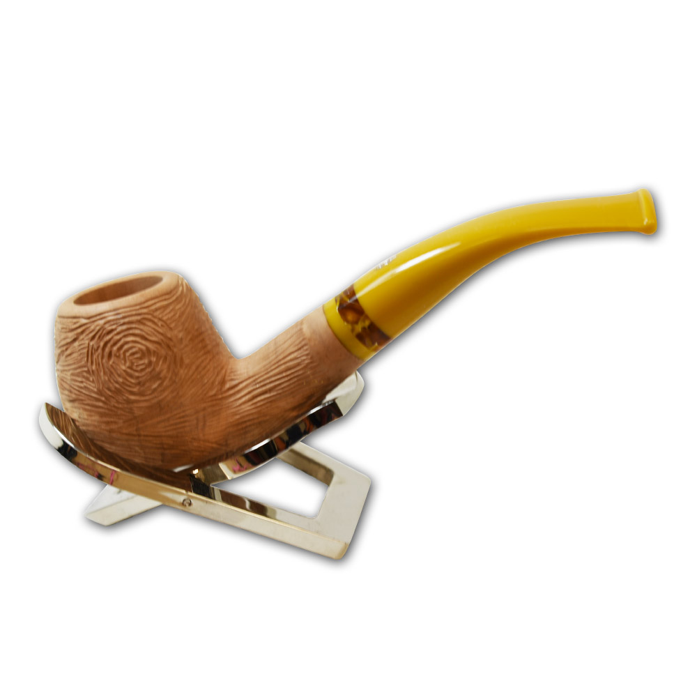 Savinelli Ghibli Rustic Natural Bent Apple 626 6mm Pipe (SAV249)