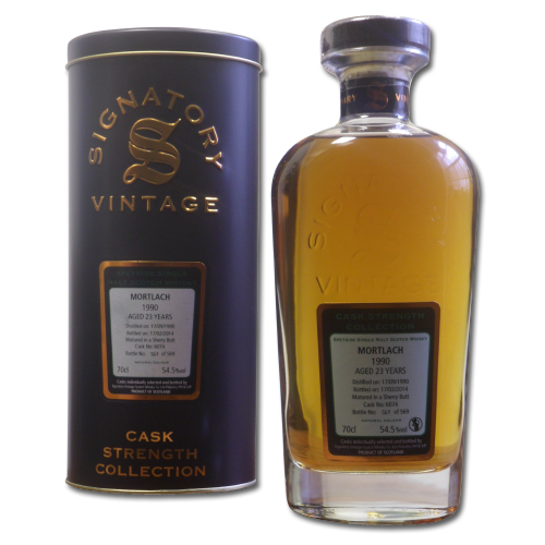 Mortlach 1990 - 24 Year Old Whisky (Signatory) - 70cl 56.5%