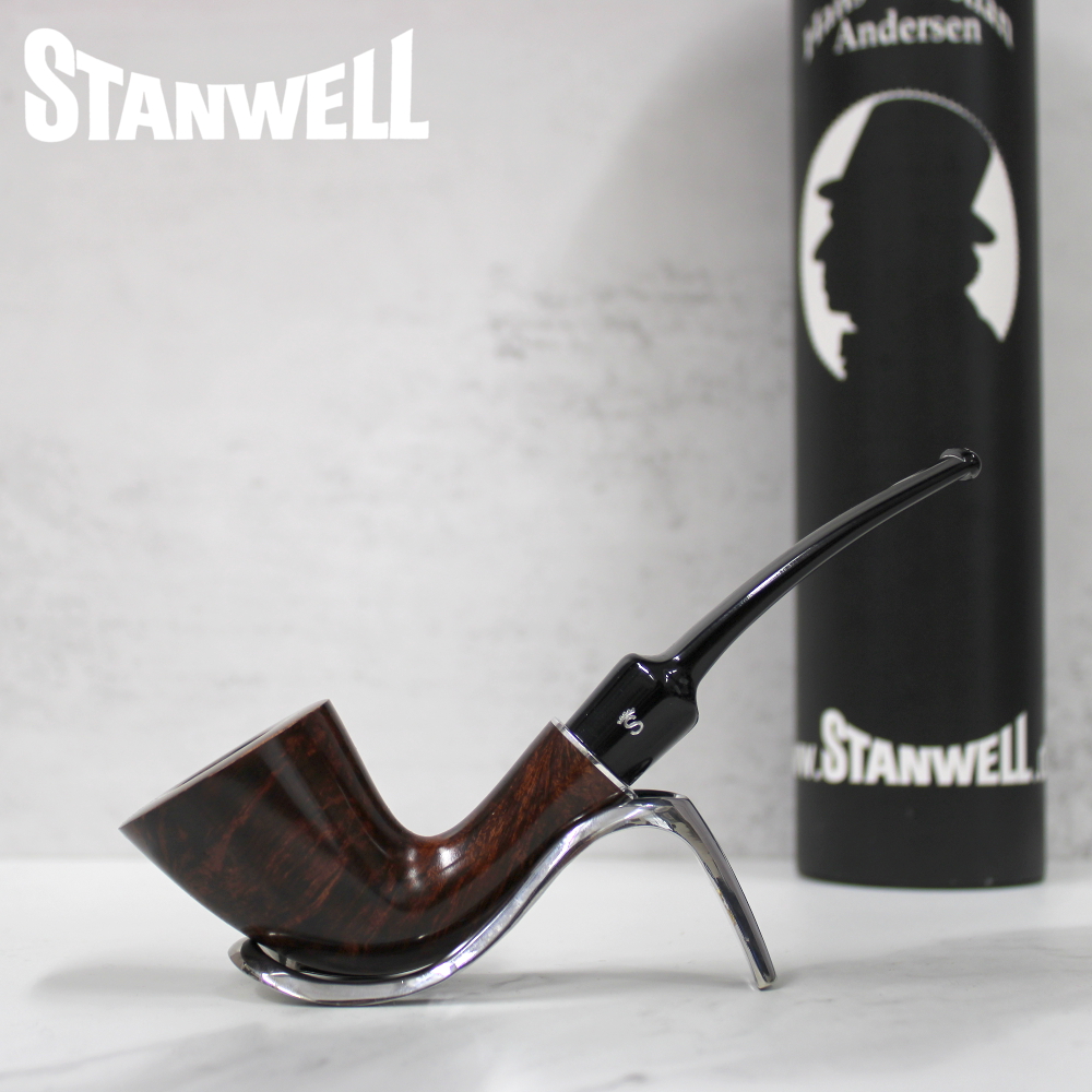 Stanwell Hans Christian Andersen 6 Brown Polished Fishtail 9mm Filter Pipe (ST128) - END OF LINE