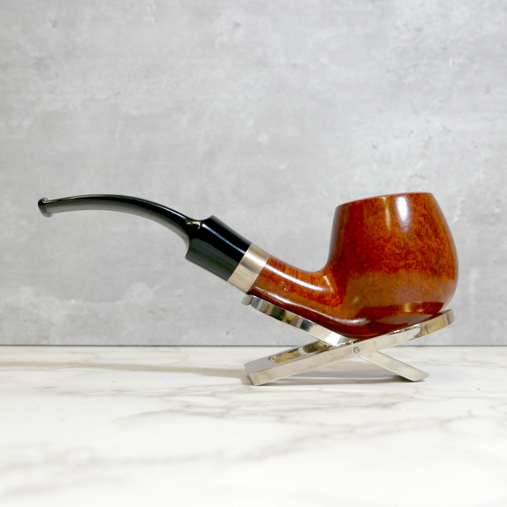Stanwell Sterling Brown Polished 84 Silver Mounted 9mm Fishtail Pipe ...