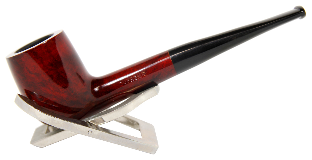 Supreme Dark Red Straight Smooth Apple Fishtail Pipe (SUP20)