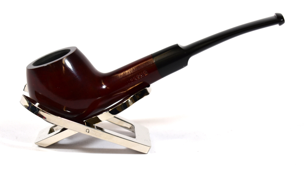 Supreme Dark Red Semi Bent Smooth Fishtail Pipe (SUP34)