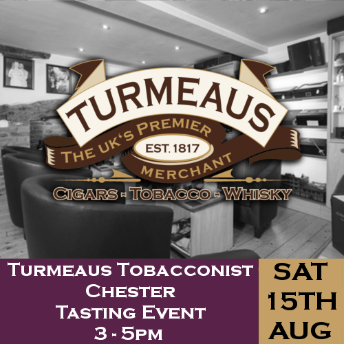 Turmeaus Chester Whisky & Cigar Tasting Event - 15/08/20