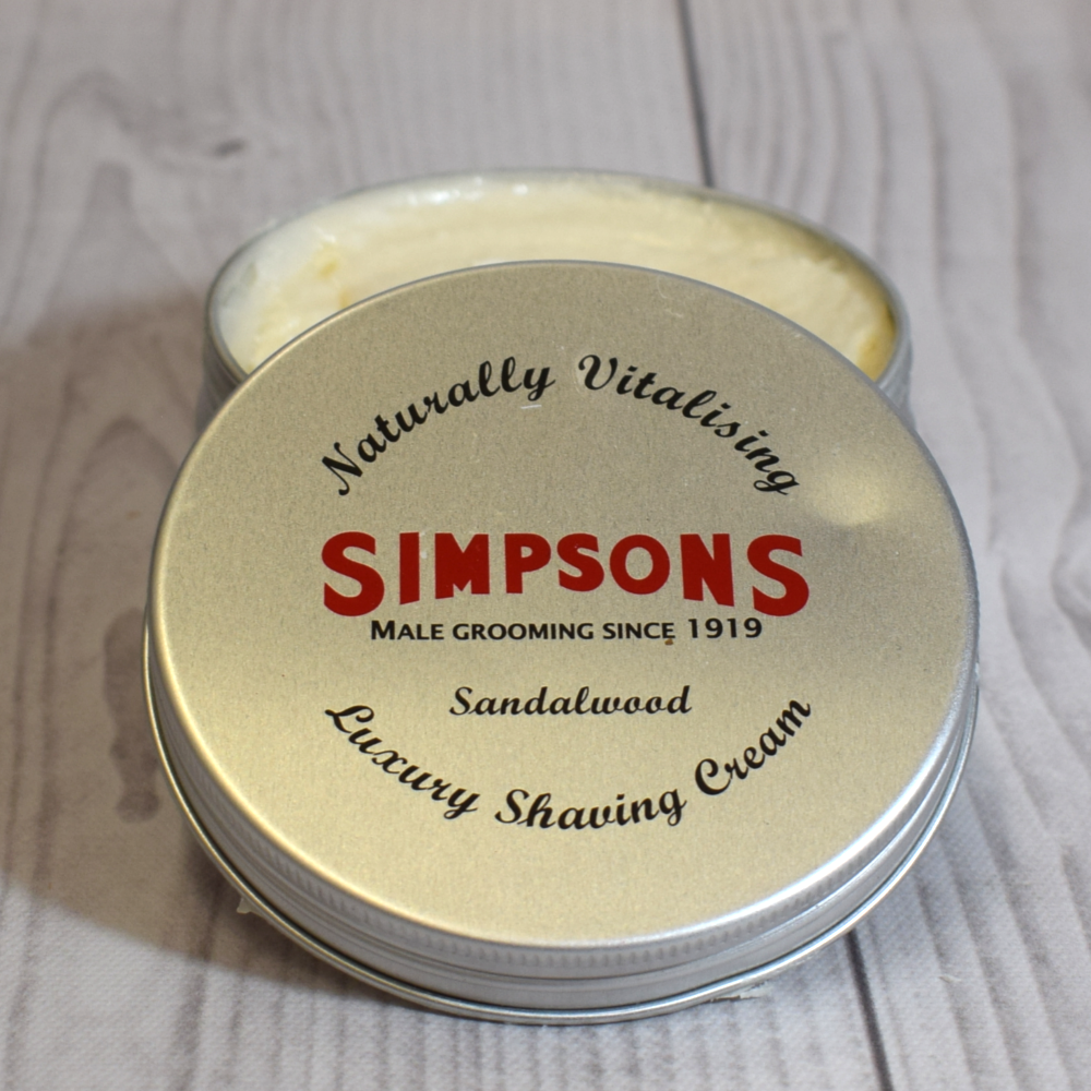 Simpsons Luxury Shaving Cream Sandalwood 125ml