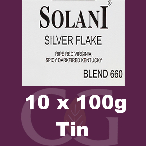 Solani Pipe Tobacco 660 Silver Flake - 10x100g tins