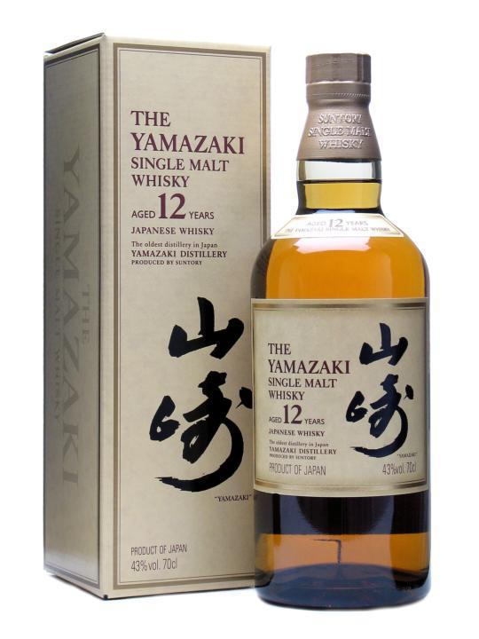 Suntory Yamazaki 12 Year Old Japanese Single Malt Whisky - 70cl 43%