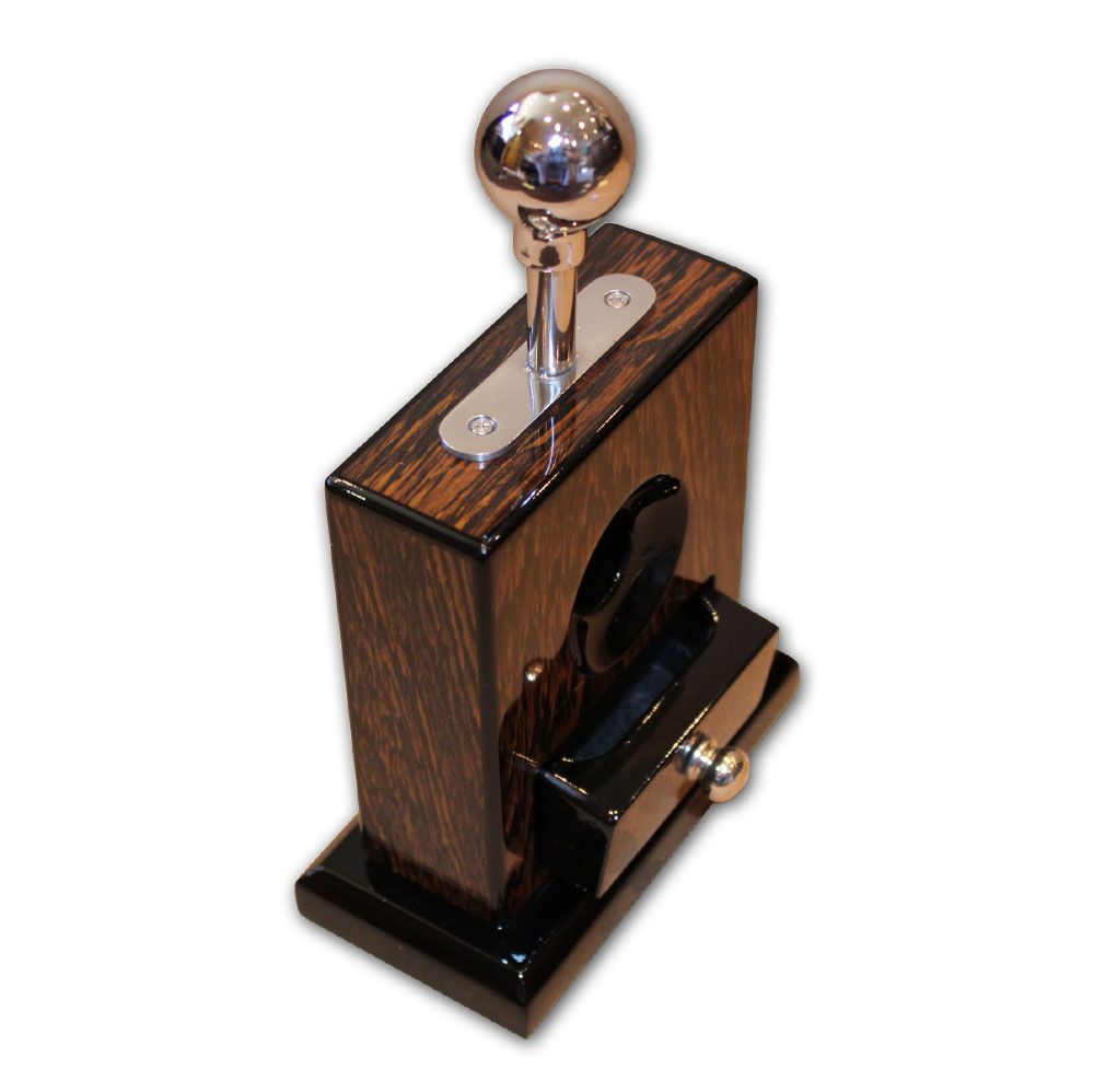 Table Cigar Cutter With Draw Ironwood Design Burl