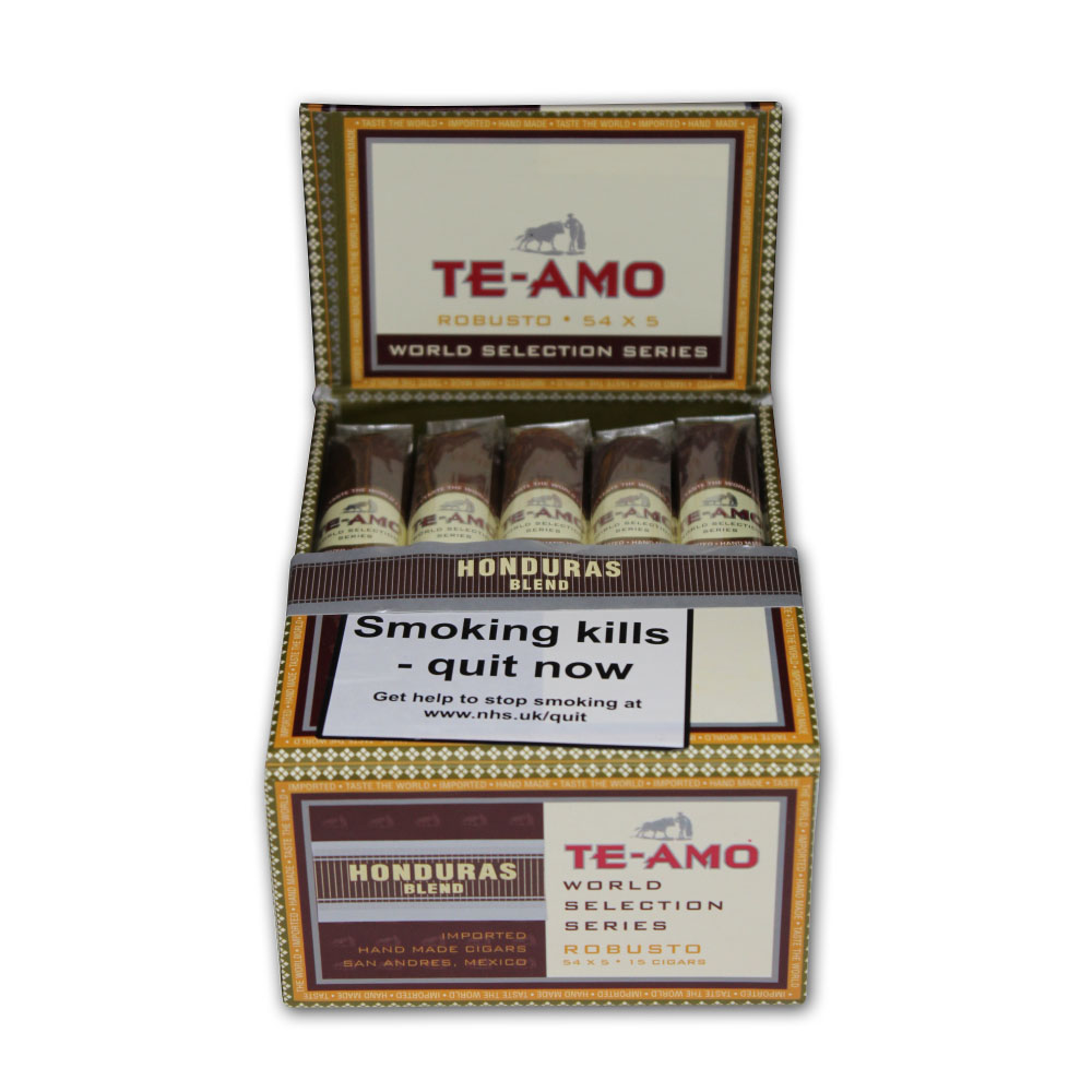 TeAmo World Selection Series Honduran Robusto Cigar Pack of 15