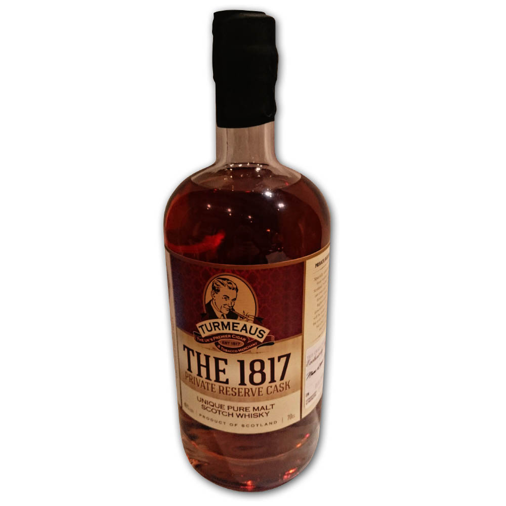 The 1817 Private Reserve Cask Personalised Whisky - 40% 70cl