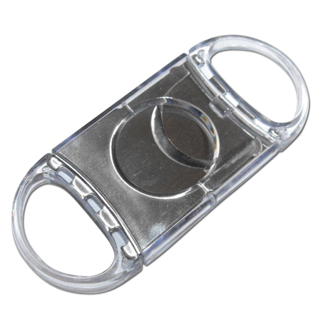 Clear Transparent Twin Blade Cigar Cutter