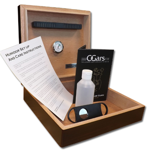Vector Humidor – Dark Mahogany - 18 Cigar Capacity