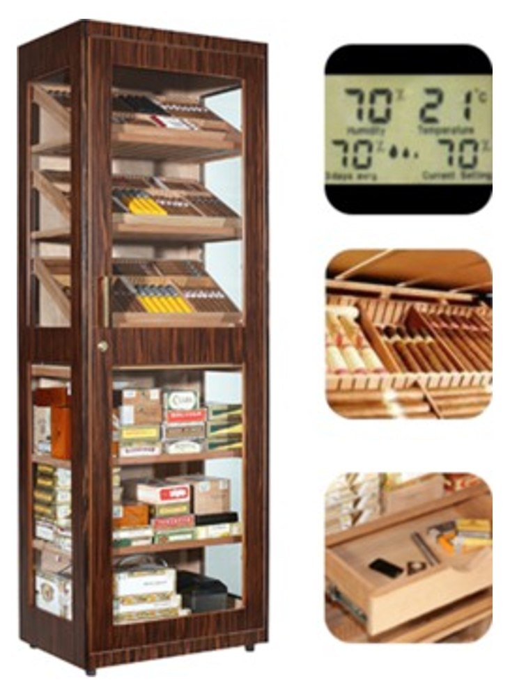 Adorini Capri Deluxe Cigar Humidor Cabinet 3100 Cigar Capacity