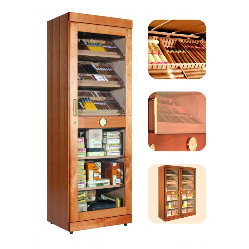 Adorini Roma Cedro Deluxe Cigar Humidor Cabinet 3100 Cigar Capacity