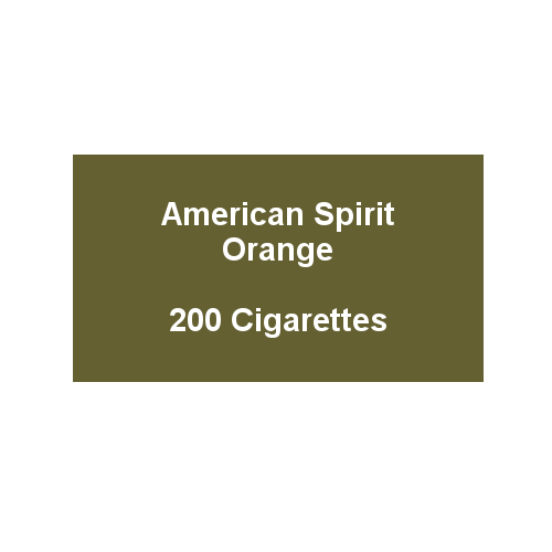 American Spirit Orange -  10 Packs of 20 Cigarettes (200)