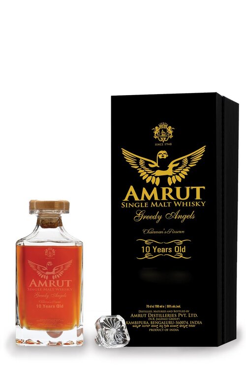 Amrut Greedy Angels 10 Year Old Unpeated Bourbon Cask - 55% 70cl