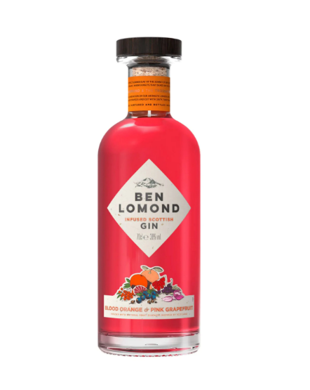 Ben Lomond Blood Orange & Pink Grapefruit Gin - 38% 70cl