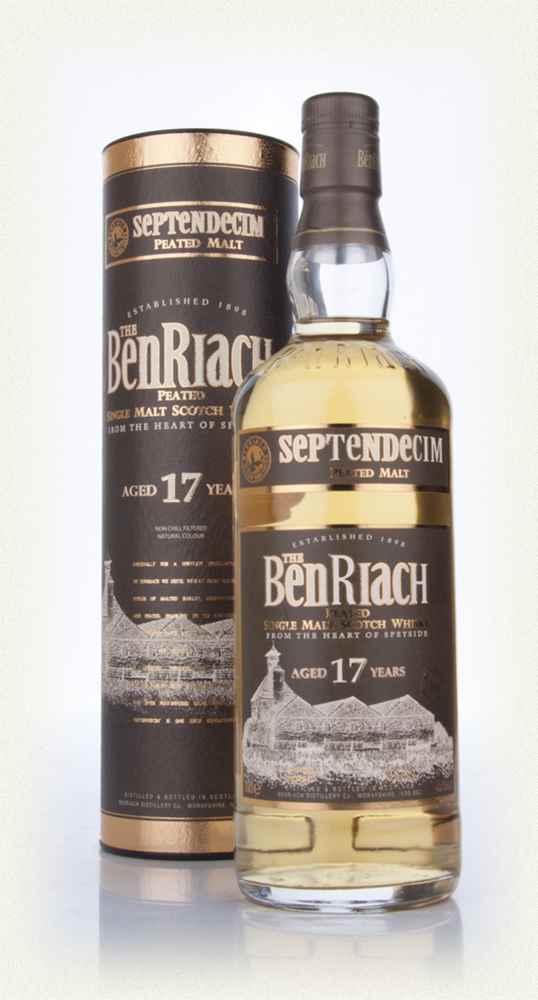 BenRiach 17 Year Old Septendecim Peated Whisky - 70cl 46%