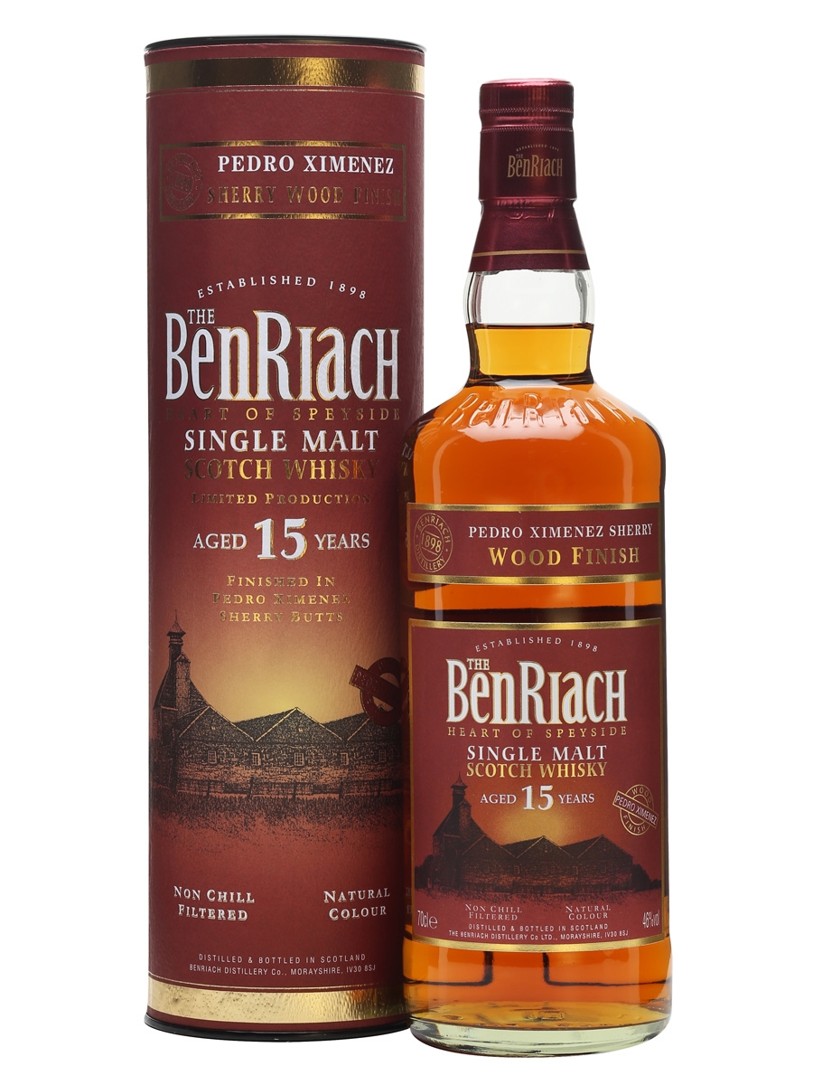 BenRiach 15 Year Old Single Malt Tawny Port Finish Whisky - 70cl 46%