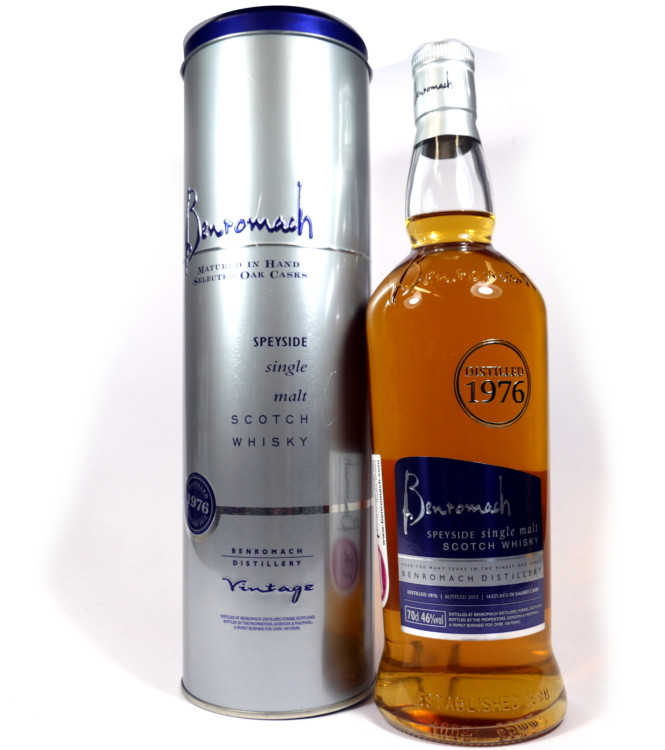 Benromach Vintage 1976 - Bottled 2012 - 46% 70cl