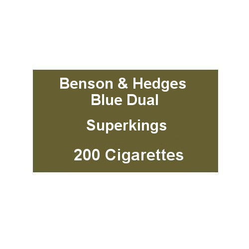 Benson & Hedges Blue Dual Superking 10 Packs of 20 Cigarettes (200)