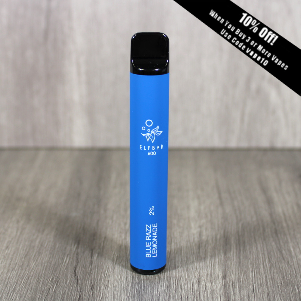 Elf Bar 600 Disposable Vape Bar Blue Razz Lemonade
