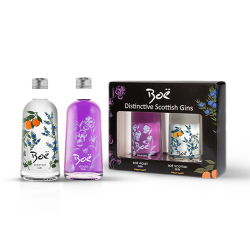 Boe Gin Scottish & Violet Pack 2x5cl