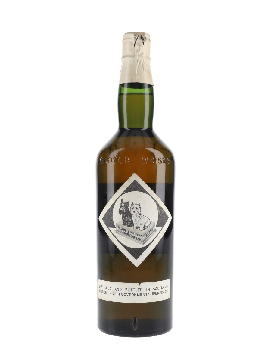 Black and White 1960s Old Scotch Whisky - 75cl 40%