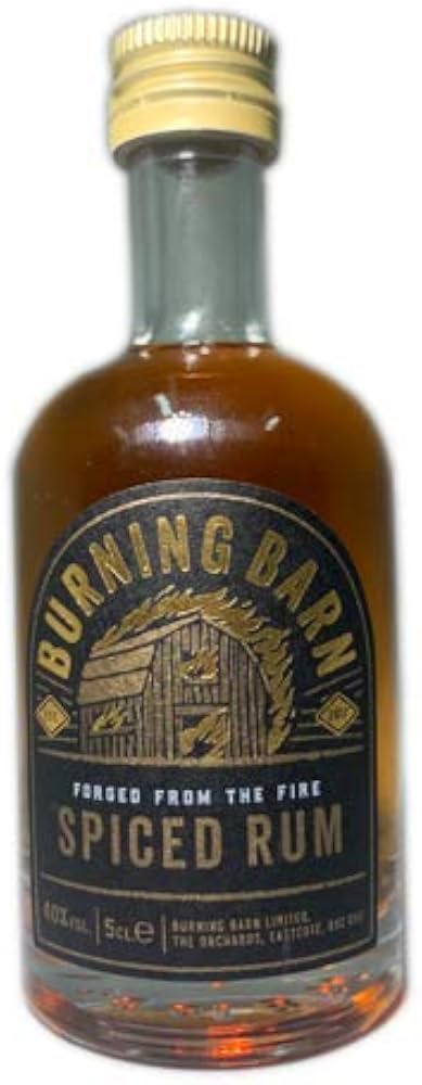Burning Barn Spiced Rum Miniature - 40% 5cl Burning Barn Spiced Rum Miniature - 40% 5cl