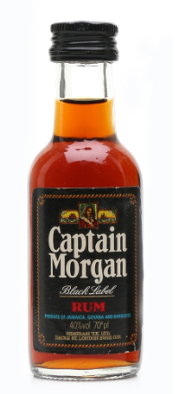 Captain Morgan Black Label Rum Miniature - 5cl 40%