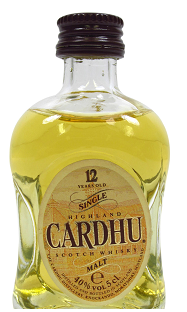 Cardhu 12 Year Old Single Highland Malt Scotch Whisky Miniature - 5cl 40%