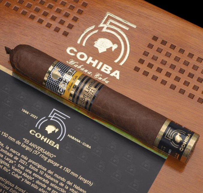Cohiba 55 Aniversario Cigar (2021 Limited Edition) Box of 10