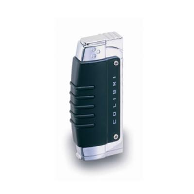 Colibri Crossfire (Jet Lighter) - Black/Silver