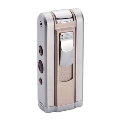 Colibri Cigarro (Jet Lighter) - Silver/Light Gunmetal