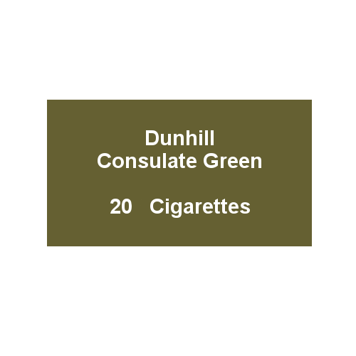 Dunhill Consulate Green King Size - 1 packs of 20 cigarettes (20)