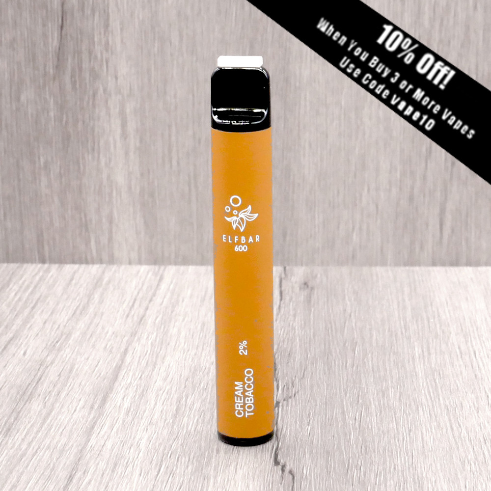 Elf Bar 600 Disposable Vape Bar Cream Tobacco