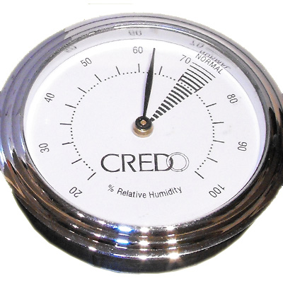 Credo Analogue Hygrometer Chrome