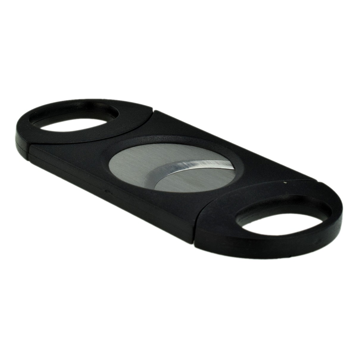 Two Finger Black Plastic 80 Ring Gauge Cigar Cutter