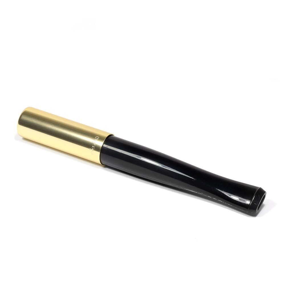 Denicotea Long Ejector Cigarette Holder Black & Gold