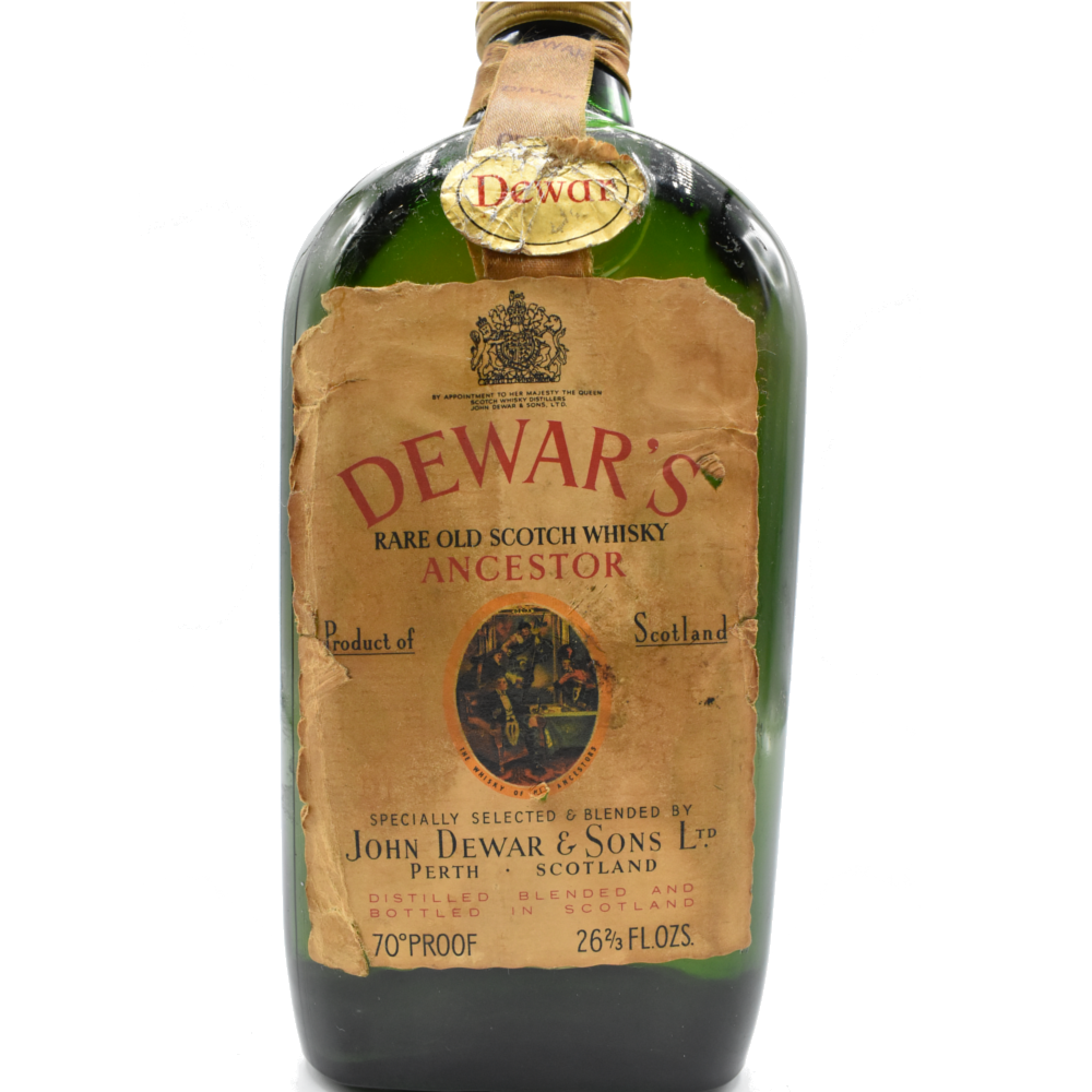 Dewars 1970s Rare Old Scotch Whisky Ancestor - 70 Proof 26 2