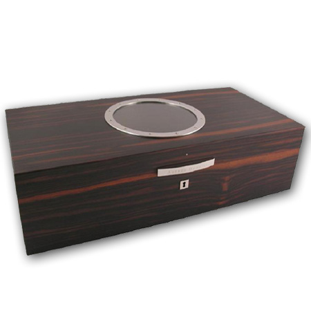 Dunhill White Spot Humidor - Canary Wharf Macassar - 175 Cigar Capacity