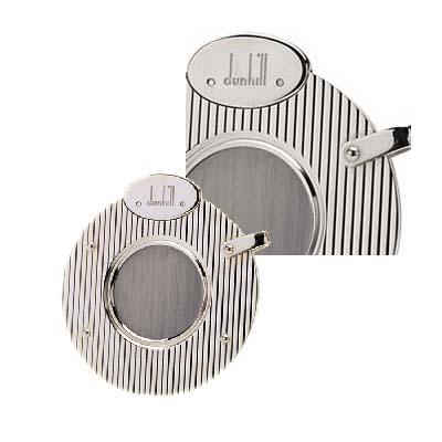 Dunhill Silver Plated Circular Lines Cigar Cutter
