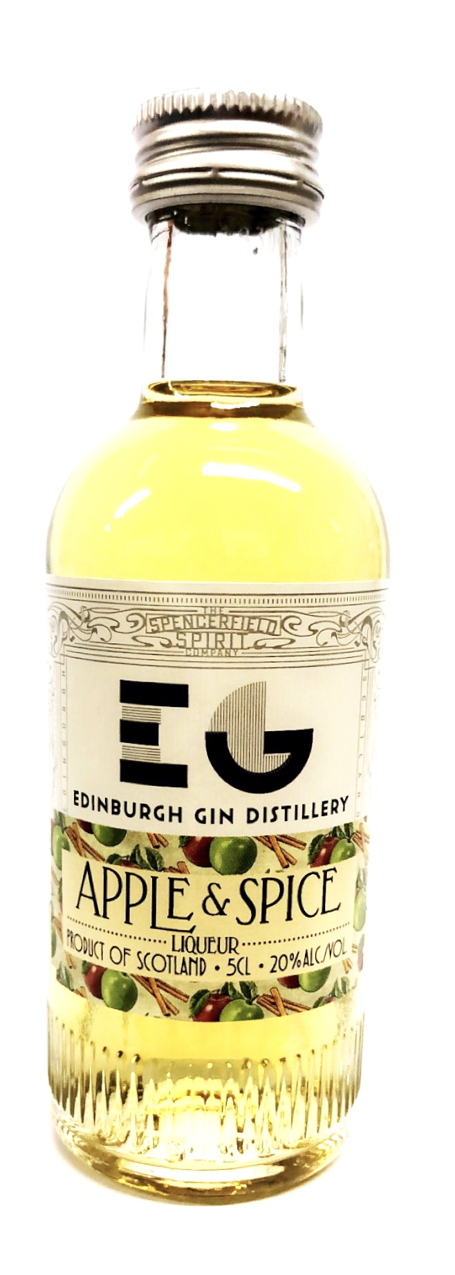 Edinburgh Apple & Spice Gin Liqueur Miniature - 5cl 20%