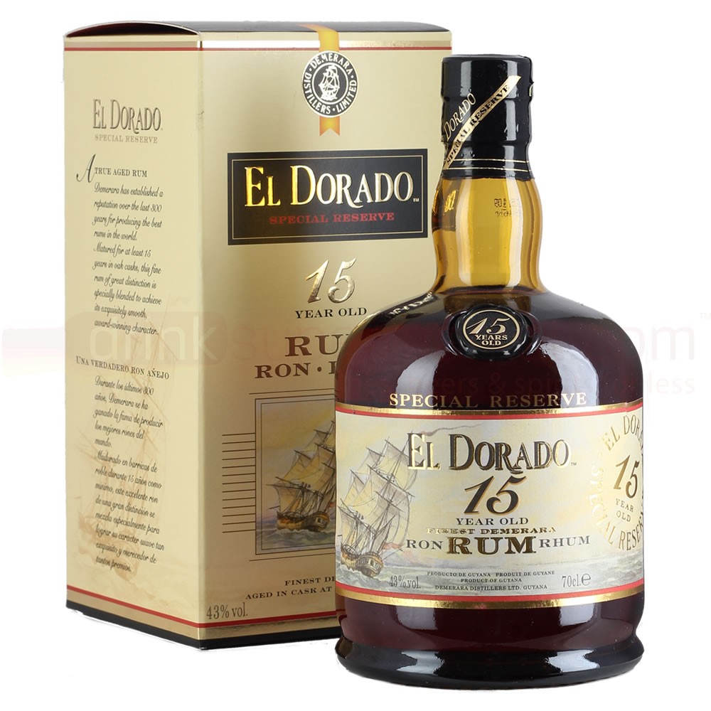 El Dorado 15 Year Old Rum - 70cl 43%