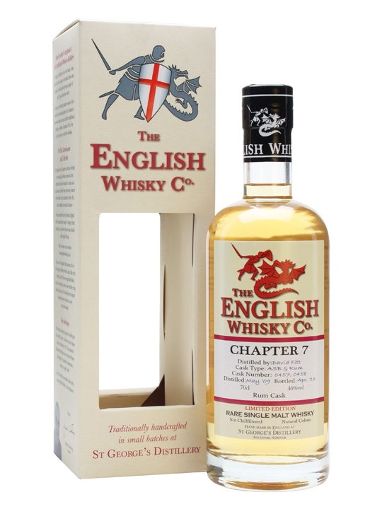 English Whisky Company Chapter 7 Rum Finish Whisky - 70cl 46%