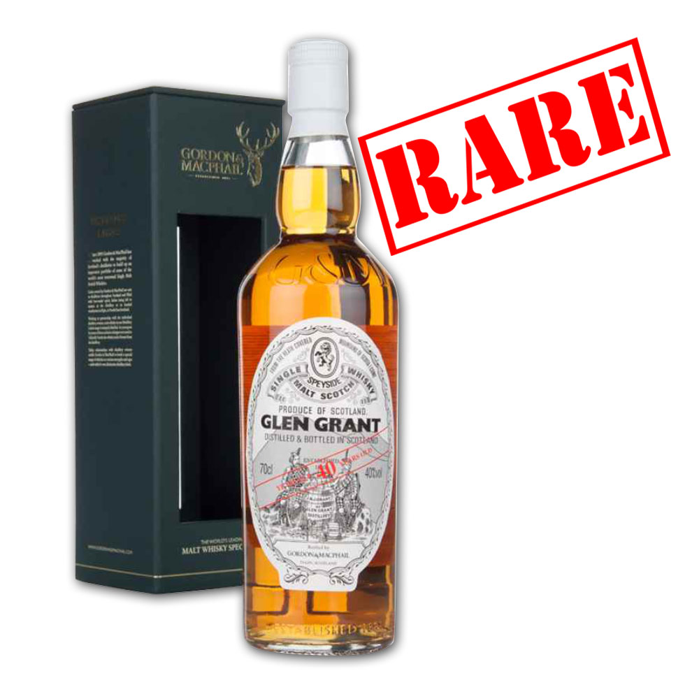 Glen Grant 40 Year Old Gordon & Macphail Whisky - 70cl 40%