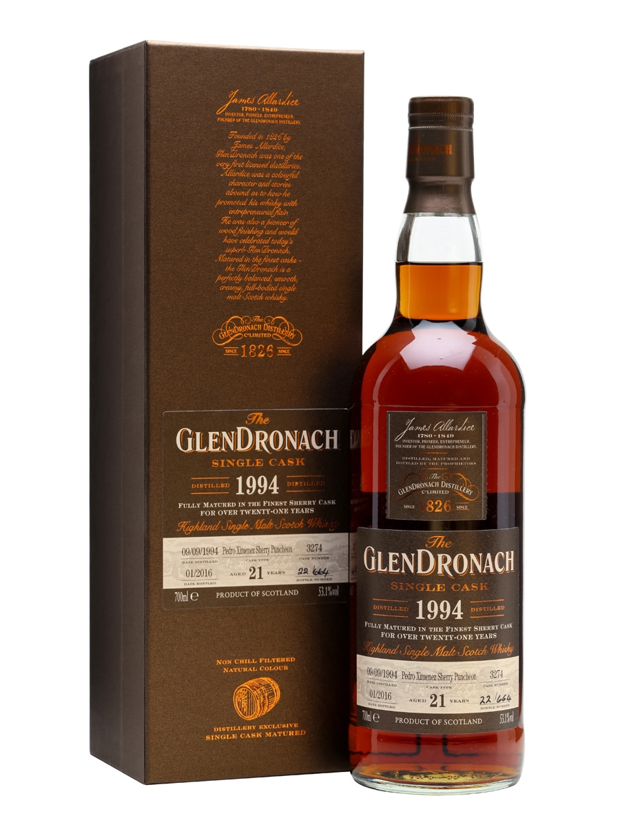 Glendronach 21 Year Old 1994 (cask 3274) Batch 13 - 70cl 53.1%