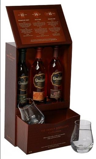 Glenfiddich Family Distillers - 3 x 10cl Pack with 2 Glasses