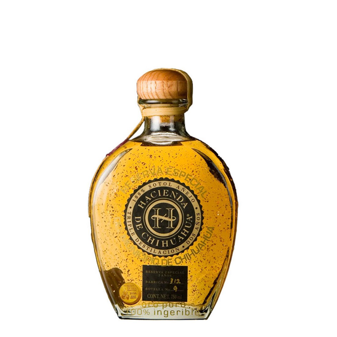 Hacienda De Chihuahua Sotol Anejo 70cl, 38